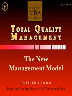 cover image of Total Quality Management